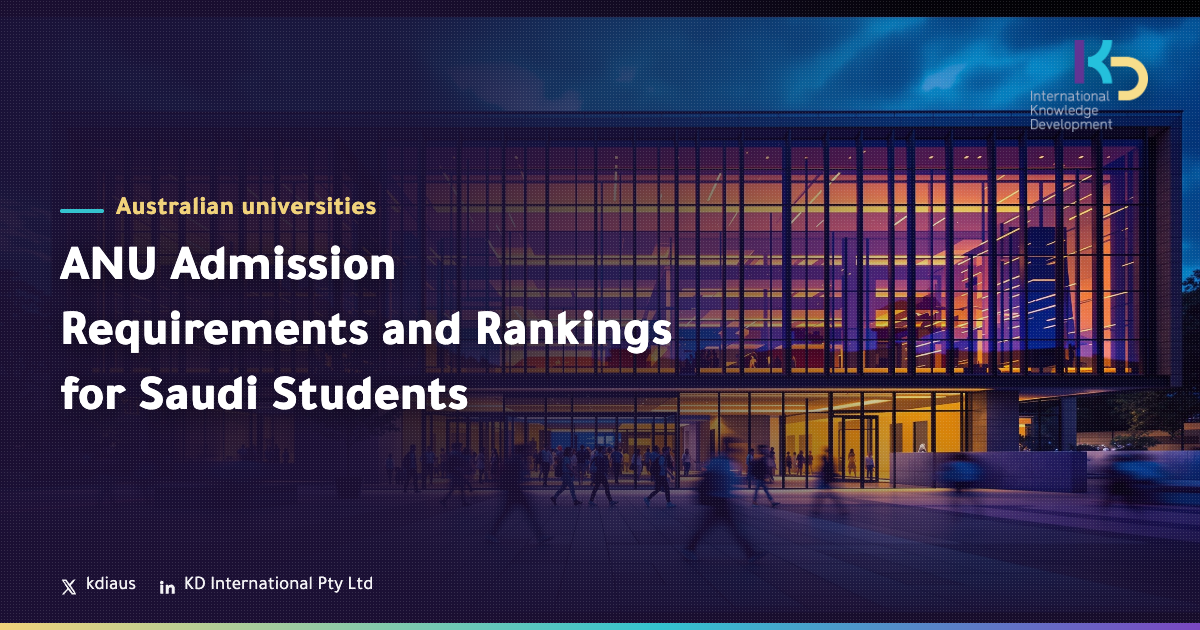 ANU Admission Requirements and Rankings for Saudi Students